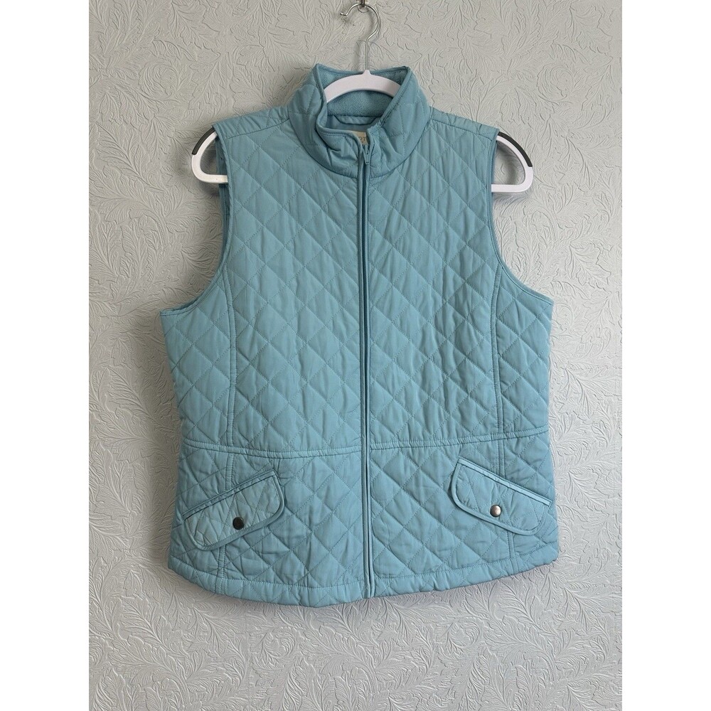 Talbots Size LP Diamond Quilted Vest A32